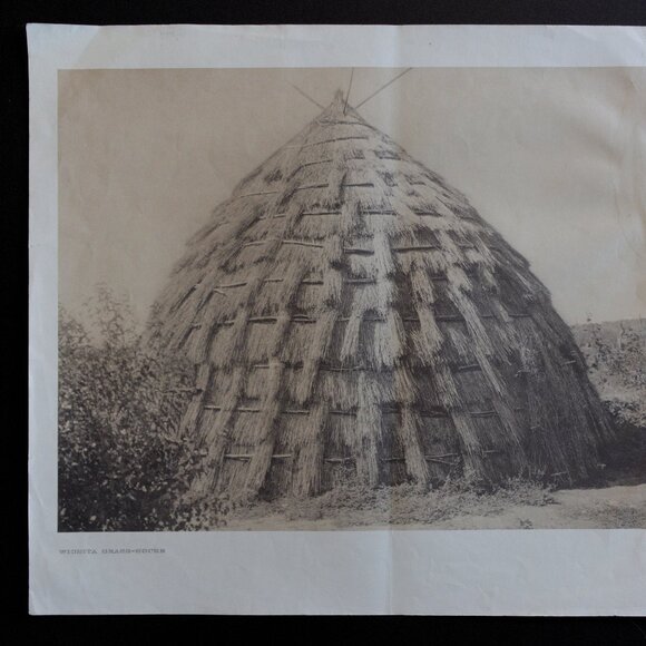 WICHITA GRASS-HOUSE #148 Edward Sheriff Curtis Print - Picture 2 of 8